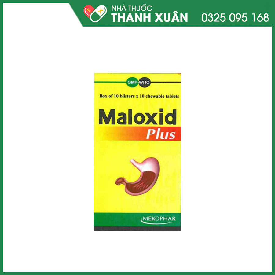 Maloxid Plus thuốc phòng và điều trị viêm loét dạ dày - tá tràng và giảm các triệu chứng ợ nóng, ợ chua, đầy bụng khó tiêu